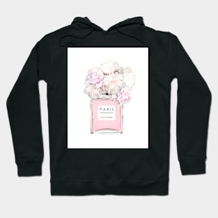 Perfume bottle, Flowers print, Scandinavian, Peony, Fashion print, Scandinavian art, Modern art, Wall art, Print, Minimalistic, Modern Hoodie